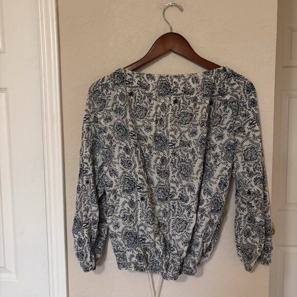 Denim & Supply Ralph Lauren Blue and White Blouse - Picture 3 of 4